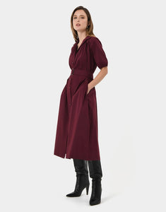 Belted shirt dress for work to pair with blazer