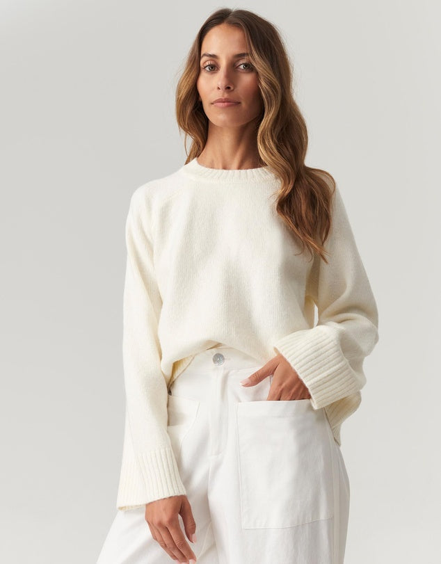 Ivory Knit Jumper that you can wear on its own or over a top.