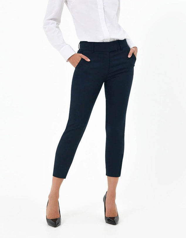 Fitted mid rise pants