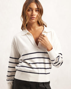 Cotton and Cashmere Blend Relaxed Knit to style with jeans and pants