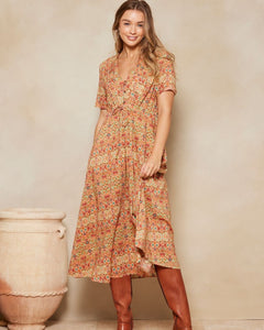 Vintage Boho Dress with nursing functionality while being super chic!